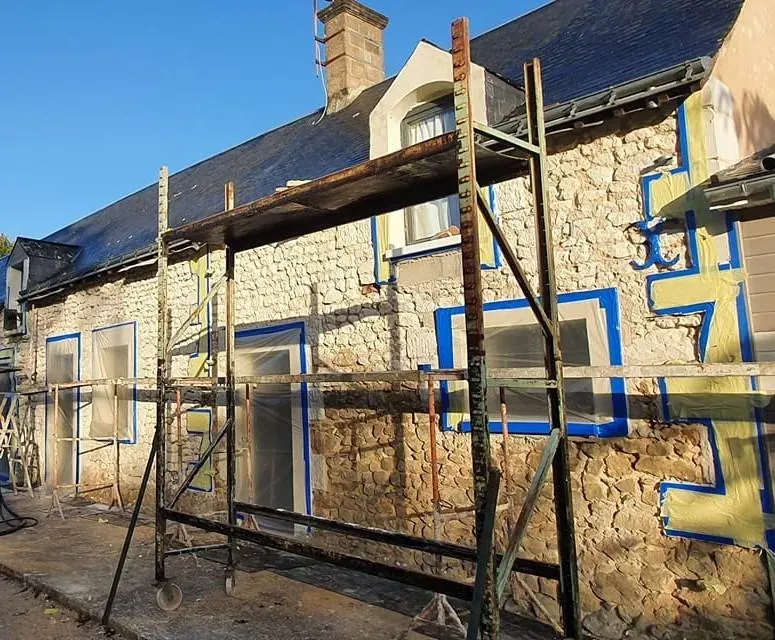 Rénovation de façade par un piquage